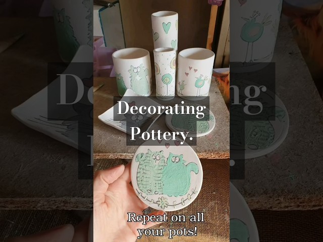 Design ideas for your pottery. #painting #pottery #craft