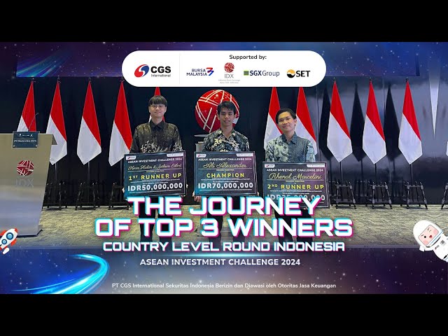 The Journey of Top 3 Winners Country Level Round Indonesia ASEAN Investment Challenge 2024