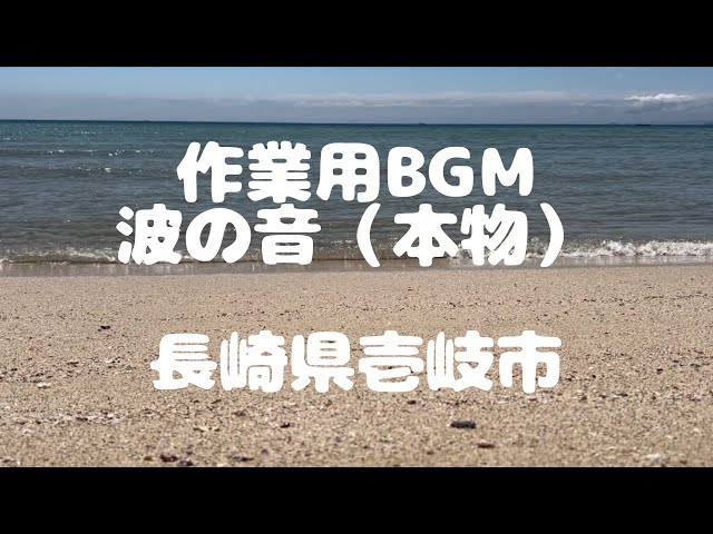 作業用BGM（波の音、本物）