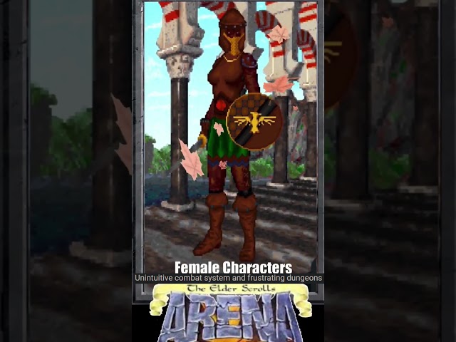 FEMALE CHARACTERS | The Elder Scrolls: Arena  #games  #shorts #gaming #elderscrolls #reels