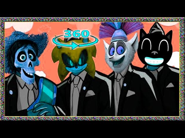 Madagascar 🌈 Coco 🌈 Cartoon Cat 🌈 Sonic.Exe /in Parallel Universe Coffin Dance (COVER) VR VIDEO 360°