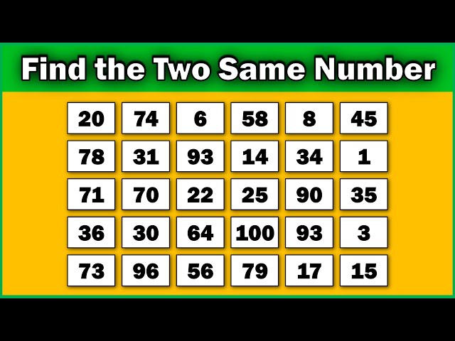 Number Search Puzzle | Can You Find The Odd One Out | Find the Differences |Hindi Paheli with Answer