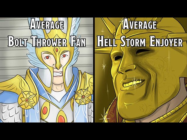 Average Bolt Thrower Fan Vs Average Hell Storm Enjoyer | Guns in Fantasy vs Swords in Sci Fi