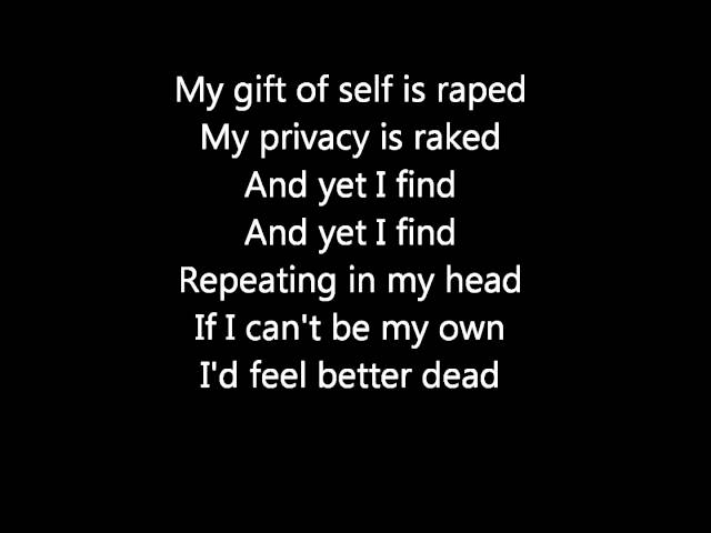 Alice in Chains- Nutshell (lyrics)