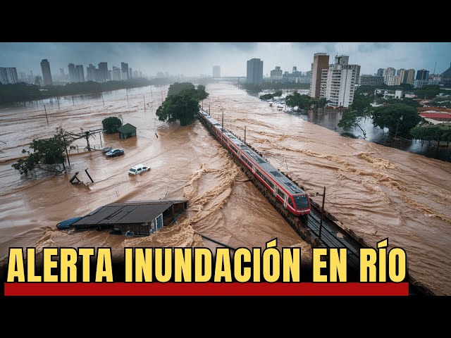 Devastating floods in Rio de Janeiro, Brazil! Nova Iguaçu covered in water!