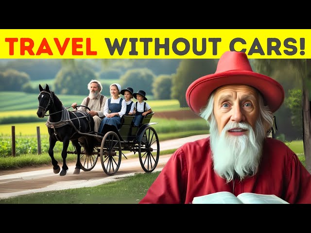 How Amish TRAVEL Without CARS : Buggy and Horse Power