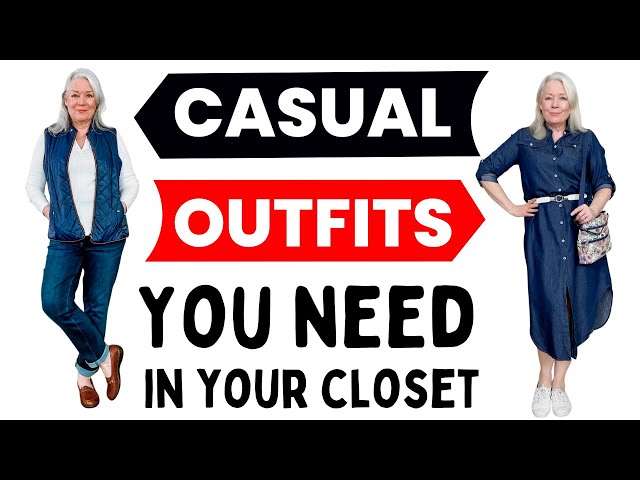 5 Casual Comfy Outfits Fashion & Style Over 50