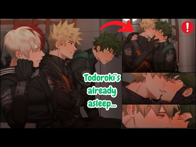 Bakudeku - Stolen Moments: Deku & Bakugo's Unexpected Mission Kiss 💞 [English Comic Dub]