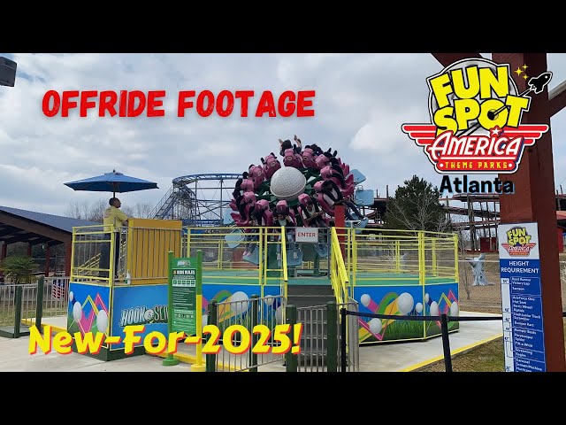 Hook & Slice Full Cycle Offride POV | New-For-2025 Fun Spot Atlanta Flat Ride