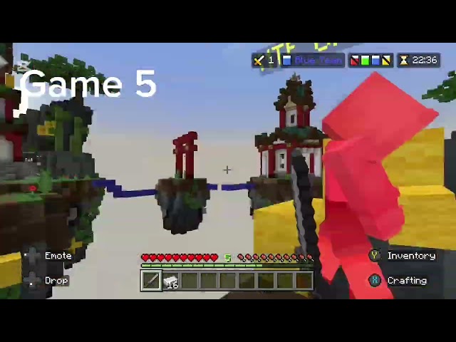 We won … games in Minecraft bed wars