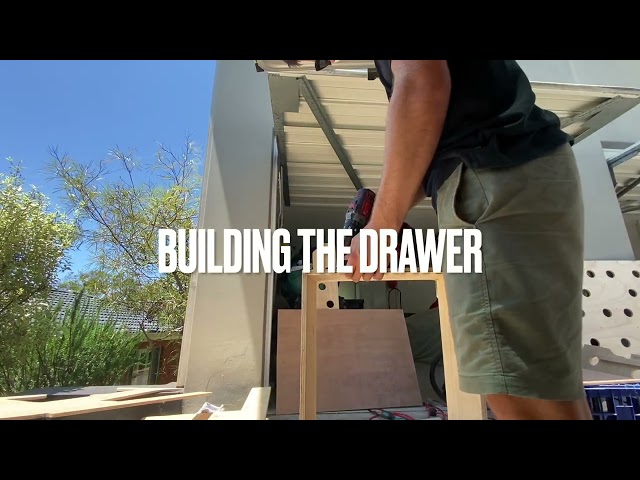 Building Wood Ceiling & Drawer - 4wd Hiace Van Build