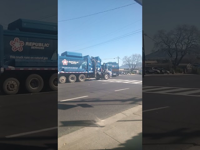 2 more Republic Waste Services garbage trucks headed back to the transfer station/yard.