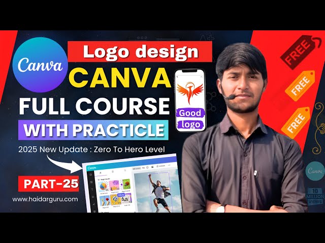 Logo kaise banaye | canva se youtube logo kaise banaye | how to make good logo | part 26|