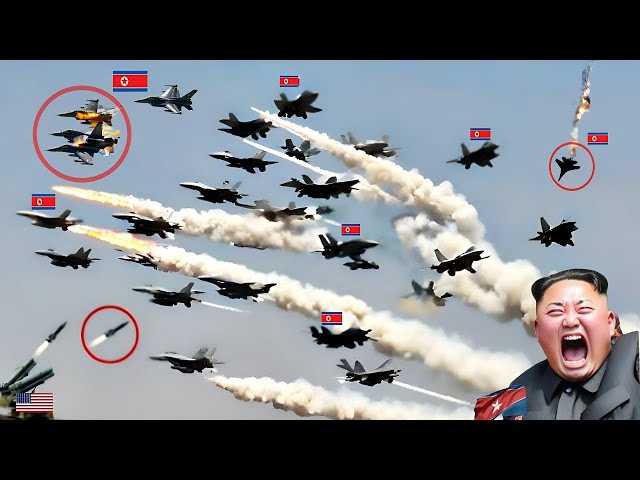 9 MINUTES AGO! 650 newly activated North Korean fighter jets in invasion destroyed by US