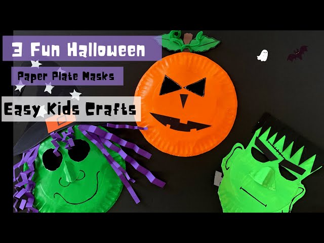 DIY PAPER PLATE HALLOWEEN MASK for KIDS| Easy Halloween Craft Ideas 2020