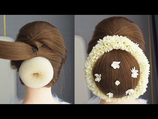 Easy Bun Hairstyle With Donut