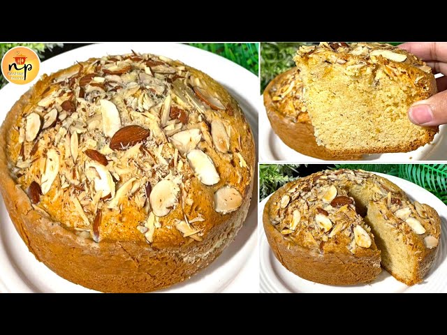 Cake Recipe Without Oven | Almond Cake Recipe | Kids Lunch Ideas |