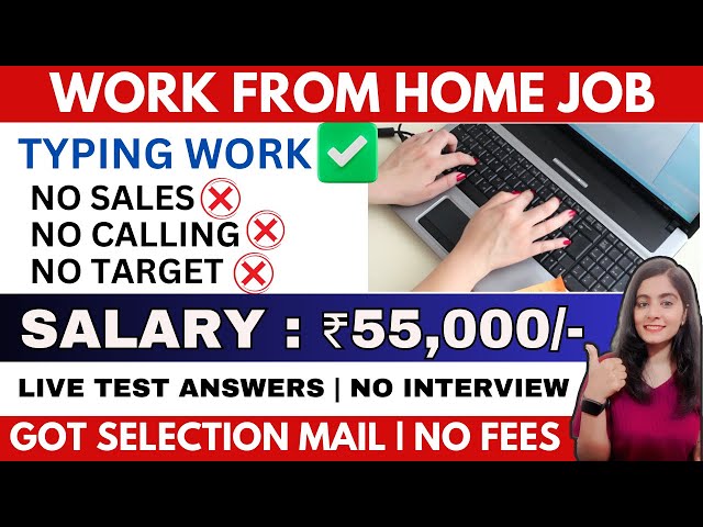 WORK FROM HOME JOBS 2025 | ONLINE JOBS AT HOME FOR FRESHERS | NO INTERVIEW JOBS | ONLINE TYPING JOBS