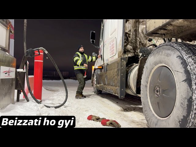 still Learning trucking problems in winter | Canada Truck Driver | 682