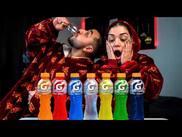 Australian Couple Taste Test GATORADE!