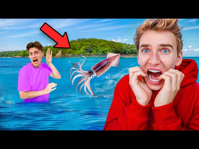 Something ATTACKED My Brother In The Ocean!