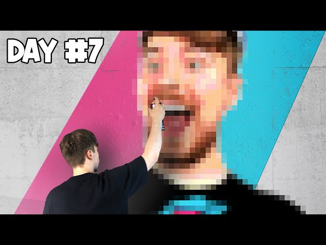 Can I Draw MrBeast with 20,000 Pixels?