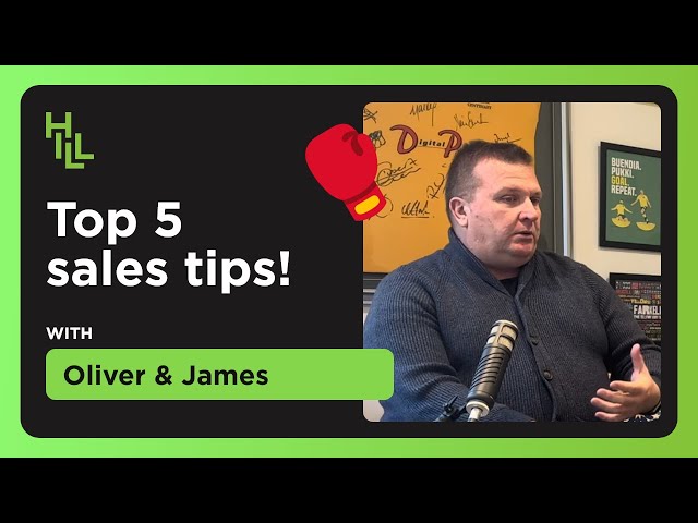 What are the TOP 5 sales tips?