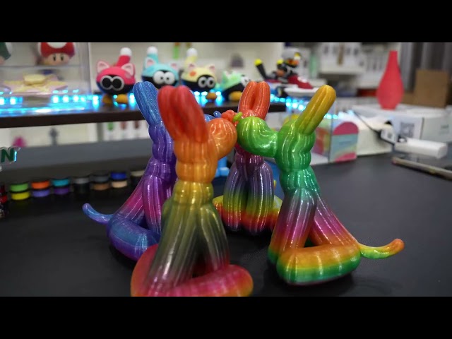 The PETG rainbow with its sleek, see-through finish really hits the spot for me