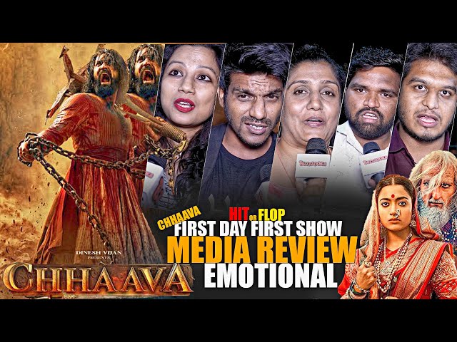 Chhaava Movie Review | First Day First Show | Media Emotional Review | Vicky Kaushal, Rashmika