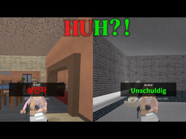 Roblox mm2 but if I die, I change the language of my server🤣￼