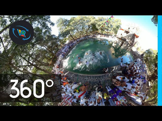 360° Video: Ethiopian Epiphany (Timket) at Gondar Fasiladas' Bath - VR Ethiopia