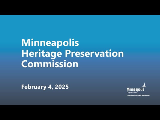 February 4, 2025 Heritage Preservation Commission