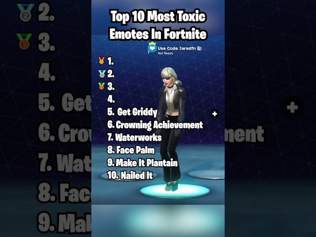 Top 10 MOST TOXIC Emotes In Fortnite