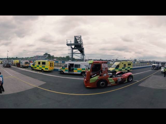 British Truck Racing Championship at Donington Park 2016 - 360 Video