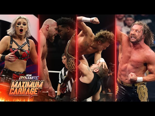 Mox and Hobbs Battle for the AEW World Title at MAXIMUM CARNAGE! | 1/15/25 AEW Dynamite Highlights