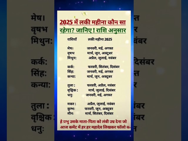 2025 लकी महीना | आज का राशिफल | today horoscope | daily horoscope | aaj ka rashifal | #astrologer