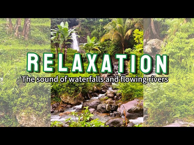 relaxing The soothing sound of a waterfall Releasing Stress and Anxiety