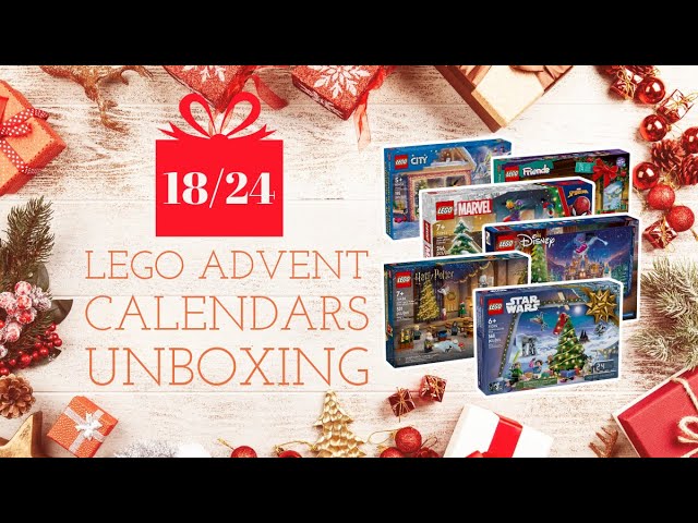 LEGO ADVENT CALENDARS: HARRY POTTER, CITY, FRIENDS, DISNEY, STAR WARS, MARVEL UNBOXING 18/2024