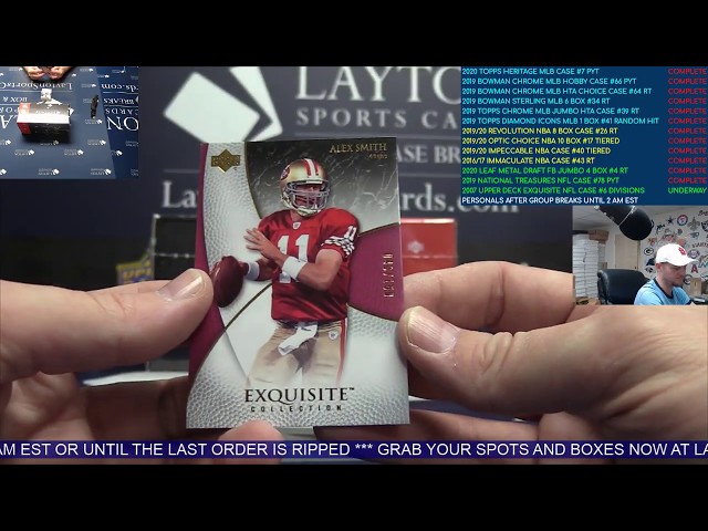 2007 Upper Deck Exquisite Football 3 Box Case Break #6