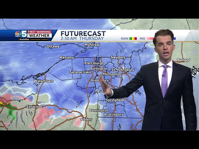 Multiple rounds of snow through Presidents Day weekend in Vermont (02-10-25)