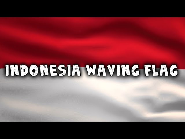 🇮🇩 Indonesia Country Flag Animation | Full HD | 10 Hours