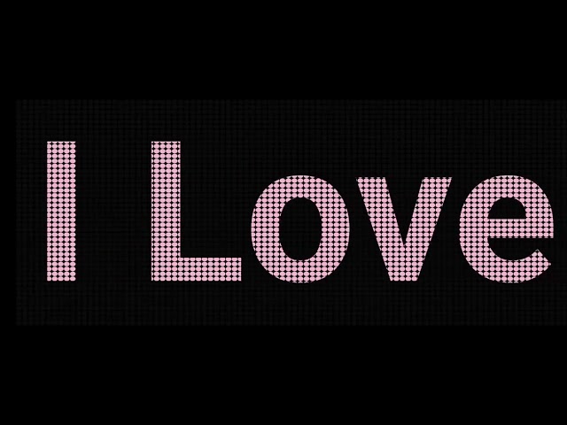 10 min I LOVE U Scrolling Text LED Light Running Banner Screen Display