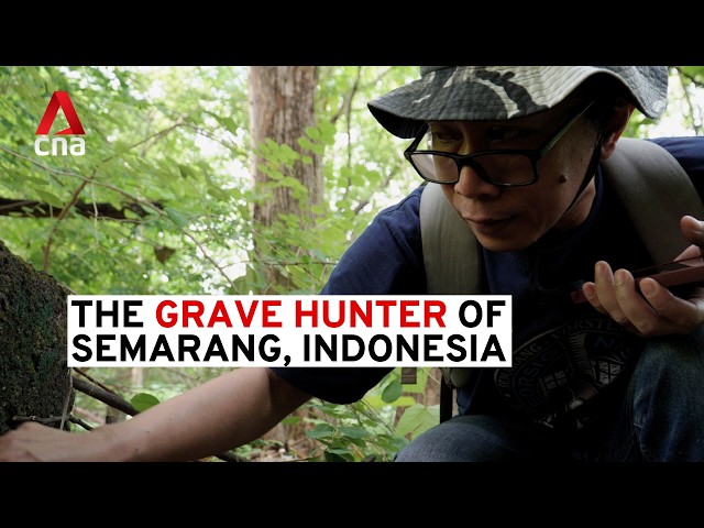 The man who looks for abandoned graves in Semarang, Indonesia