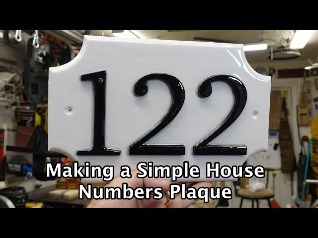 Making a Simple House Number Plaque