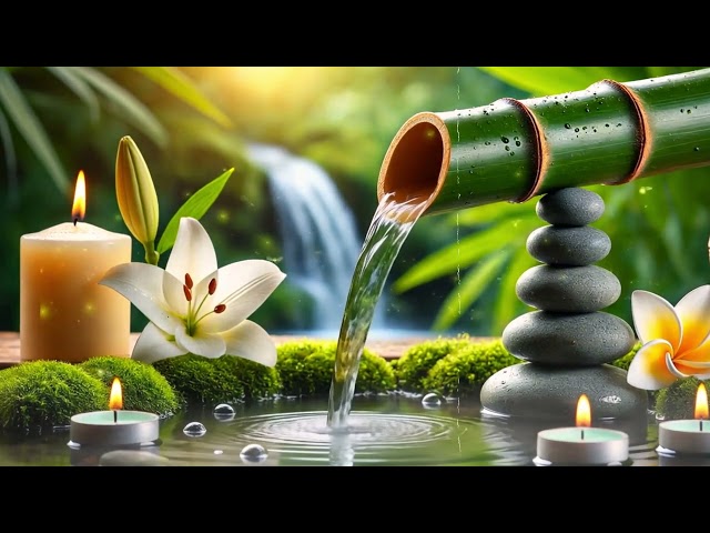 Soothing Bamboo Fountain - Relaxing music For Anxiety Relief, Meditation, Stress Relief