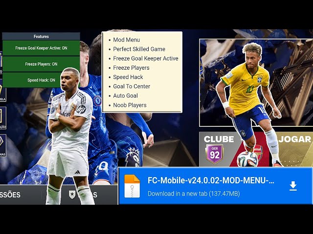 MOD MENU EA FC MOBILE 25 ATUALIZADO | AUTO WIN DISCONECT PLAYER, TOTY + CHAMPIONS LEAGUE LINK DIRET