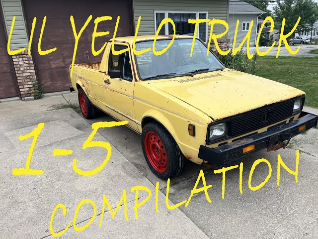 1980 VW RABBIT TRUCK BUILD video 1-5 compilation