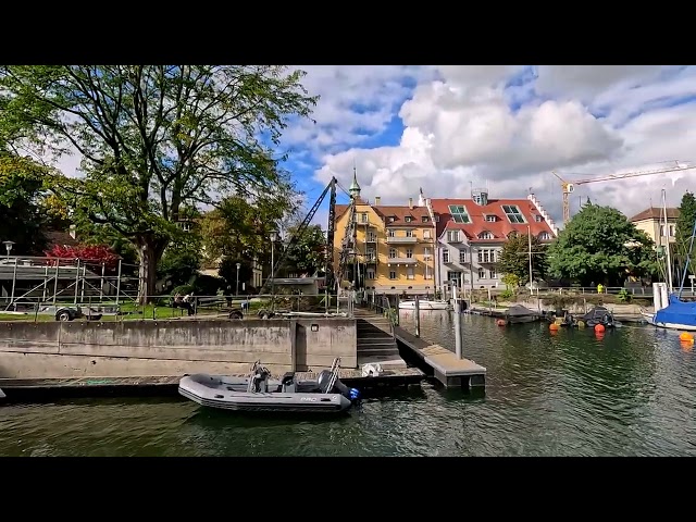 Walk Around Lindau Island Harbor | Stunning Lakeside Scenery