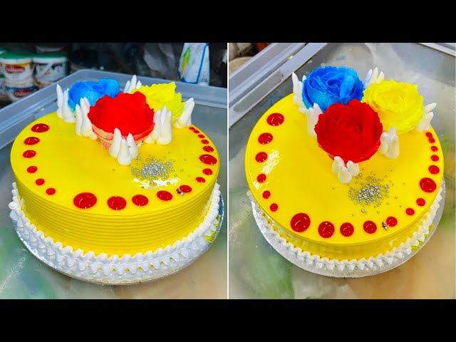 Pineapple cake beautiful cake design | #cake #birthdaycake #cakerecipe