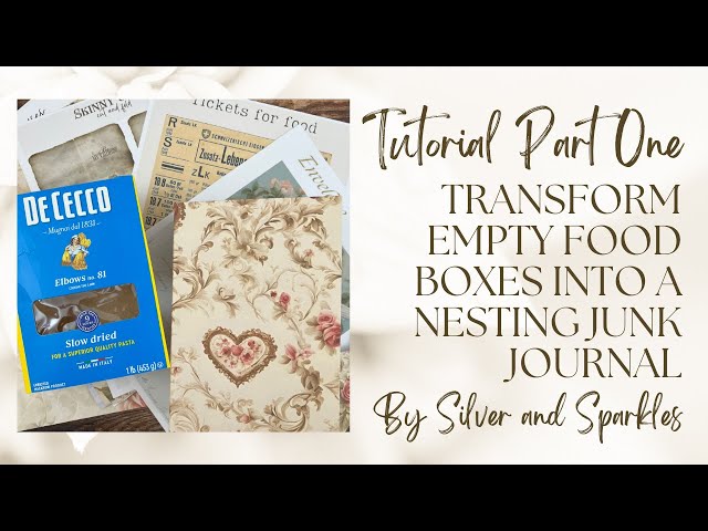 Let's Turn a Box Into a Junk Journal!  Part One "Nesting" Junk Journal #junkjournal